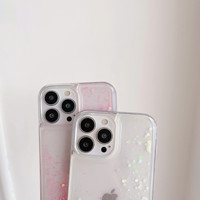 Coque de téléphone mobile en TPU lumineuse et créative à sable mouvant pour iPhone 11, avec effet de sable dynamique et luminescence nocturne