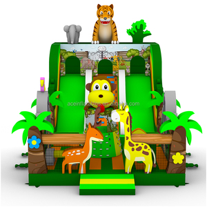 Cầu Trượt Lâu Đài Nhảy Bouncy Tùy Chỉnh Cho Trẻ Em Công Viên Chủ Đề Vườn Thú Rừng Rậm Ngoài Trời Vui Chơi Giải Trí Sân Chơi Bơm Hơi - Product Image 1