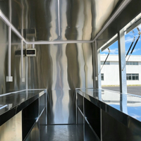 Camion-restaurant conteneurisé 2026 entièrement équipé, remorque de cuisine mobile, restaurant préfabriqué pour burgers, pizzas, café et grillades