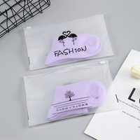 Sacs en plastique à fermeture éclair avec logo personnalisé, givrés et mats, pour sous-vêtements, chaussettes, lingerie, emballages de vêtements