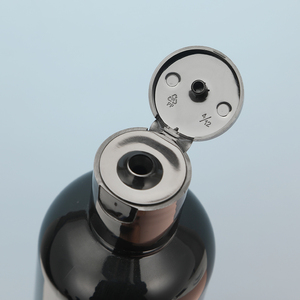 Bouteille en plastique noire transparente bleue transparente ambre 8oz 250ml 3oz 120ml bouteille avec couvercle à bascule - Product Image 2