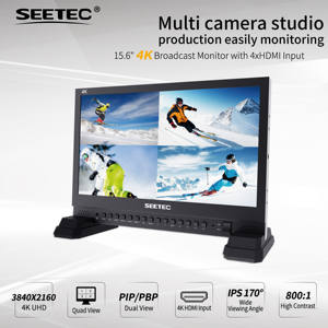 SEETEC 4K156-9HSD Prix de gros <span class=keywords><strong>d</strong></span>'usine 15.6 ''IPS 4K UHD 3840x2160 moniteur de diffusion Quad écran partagé avec 4x Ports HDMI - Product Image 3