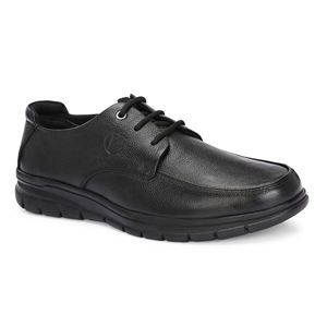 Chaussures formelles en cuir véritable pour hommes, chaussures de bureau et de mariage faites à la main en cuir de vache à lacets - Product Image 3