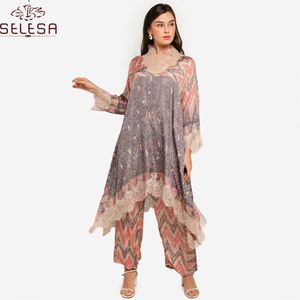 Nouveau modèle de chemisier musulman Abaya broderie Design femmes Jubah pour le Vietnam <span class=keywords><strong>Baju</strong></span> <span class=keywords><strong>Kurung</strong></span> - Product Image 4