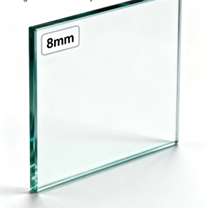 Verre trempé transparent de 8 mm certifié ISO, haute sécurité, incassable, écologique pour puits de lumière, garde-corps d'<span class=keywords><strong>escalier</strong></span>, porte en verre, entrée extérieure - Product Image 1