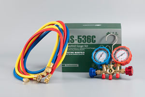 HONGSEN Refrigerante R134a R404A <span class=keywords><strong>R407C</strong></span> 36 "Carga Mangueira 70 milímetros de Diâmetro <span class=keywords><strong>Manifold</strong></span> Gauge Set - Product Image 2