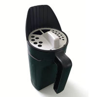 Semoir manuel réglable en plastique de 2,5 L pour graines de plantes, outil de semis pour jardinage, grille de semis, semoir pour fleurs et légumes, outil manuel de plantation