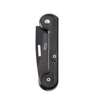 Couteau pliant de poche personnalisable avec manche en plastique camouflage, lame en acier inoxydable 3Cr13, pour survie en extérieur, dos droit, OEM
