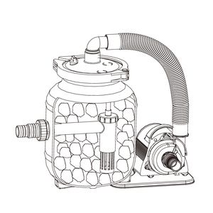 Système de pompe et de filtre pour piscine STARMATRIX 400, filtre <span class=keywords><strong>Aqualoon</strong></span> pour piscine hors sol - Product Image 5
