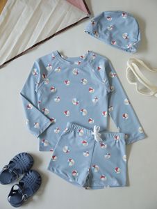 Kids Swimwear 2 Piece Children Beach Swimsuit Long Sleeve <strong>Swimming</strong> Suits Toddler Swim Wear <strong>Boys</strong> Girls <strong>Swimming</strong> <strong>Costumes</strong> UPF50+ - Product Image 2