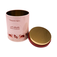 Boîte en étain ronde de qualité alimentaire pour biscuits, gâteaux, collations, conteneur de rangement pour la cuisine