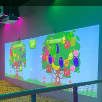 Système de jeu de projection murale pour enfants, jeux interactifs de football, projecteur interactif, jeu de frappe de ballon interactif