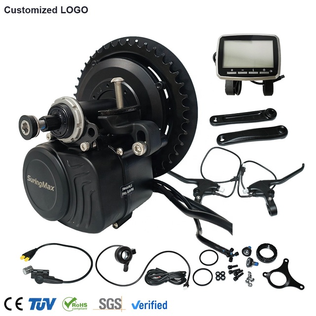 Electric Bicycle Center Motor TSDZ2B Tongsheng 500w 48v Mid Drive E-bike Motor Kit for Commuting Mountain Bike Modified