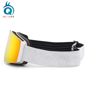 Xqhz Lunettes de ski pour enfants, double couche anti-buée, grand cylindre en TPU, taille unique, blanc pour enfants - Product Image 4