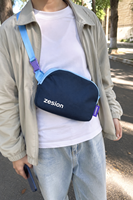 Sac banane de marque avec logo personnalisé, sacoche de ceinture en nylon, sac banane étanche pour l'extérieur, vente en gros, fabricant OEM