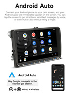 Lecteur DVD de voiture BQCC 9 pouces avec Mirror Link 2 DIN, Carplay, radio FM AM RDS, vidéo pour Volkswagen Polo Tiguan Passat B6 CC Golf 5 Amarok
