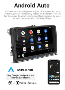 BQCC Autoradio Android Originale 9" con Lettore DVD, Carplay, FM AM RDS, Video per <span class=keywords><strong>Volkswagen</strong></span> <span class=keywords><strong>Polo</strong></span> Tiguan Passat B6 CC <span class=keywords><strong>Golf</strong></span> 5 Amarok - Product Image 4