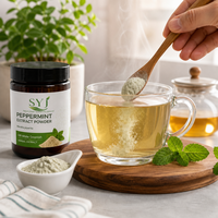 Poudre d'extrait de feuille de menthe poivrée 20:1 - Mentha Piperita naturelle pour l'utilisation alimentaire et en boisson