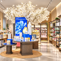 Arbre artificiel de cerisier en fleurs, luxueux et réaliste |   Arbre floral haut de gamme pour les projets de vente au détail haut de gamme et de design d'intérieur