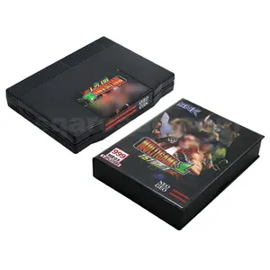 新街机卡带防震盒161在1 NEO GEO AES多游戏卡带版本。3家庭AES游戏机升级版