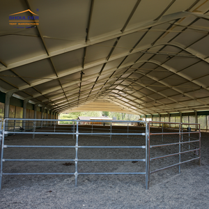 Carpa de PVC con Estructura en A de 25x80m, Resistente, de Aleación de Aluminio, para Equitación, Arena de Montar a Caballo, Carpa Deportiva - Product Image 4