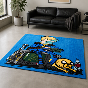 Alfombra Acrílica Gráfica Hecha a Mano, Gruesa, Lavable, Antideslizante, Moderna, para Hogar, Oficina, Hotel, Exterior - Product Image 1