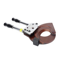 Cortador de Cables con Trinquete J130, Cizalla Manual de Alta Resistencia para Cables Blindados y de Cobre/Aluminio, Diámetro Máximo de Corte de 130 mm