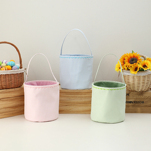 Cesta de Pascua al por mayor <span class=keywords><strong>para</strong></span> niños, diseño de conejo, <span class=keywords><strong>para</strong></span> regalo, decoración de Pascua, cesta de caza de huevos, regalo personalizado <span class=keywords><strong>para</strong></span> fiestas y festivales - Product Image 1