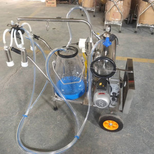 Máquina de Ordeño para Vacas y Cabras, de Doble Cubeta Transparente, <span class=keywords><strong>con</strong></span> Doble Alimentación (<span class=keywords><strong>Gas</strong></span> y Eléctrica), Eficiente para Uso Rural en Granjas Lecheras - Product Image 5