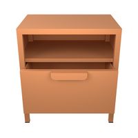 Tables de chevet pour chambre européenne Armoire de rangement en métal pour la maison Mini casier avec 1 tiroir