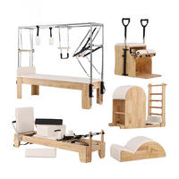 Sistema de Pilates Cadillac Reformer Portátil y Ajustable de Madera de Arce de Lujo para Equipamiento de Estudio de Pilates Boutique