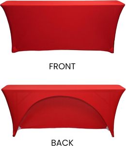 Wholesale STELLAR PATH 6Ft Arch <b>Stretch</b> Spandex Wrinkle Free Durable <b>Machine</b> Washable Customizable Exhibition Table Covers - Product Image 2