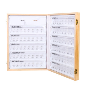 Trắng Zircon Stones biểu đồ kích thước Set 11 loại đá quý hình dạng đá quý kim cương kích thước biểu đồ kích thước mẫu - Product Image 1