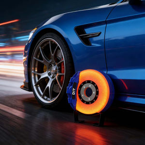 Lampe d'ambiance LED pour disque de frein, design contemporain, pour usage domestique, avec étrier de frein assorti, lampe de nuit de bureau de 6 pouces, cadeau de vacances - Product Image 3