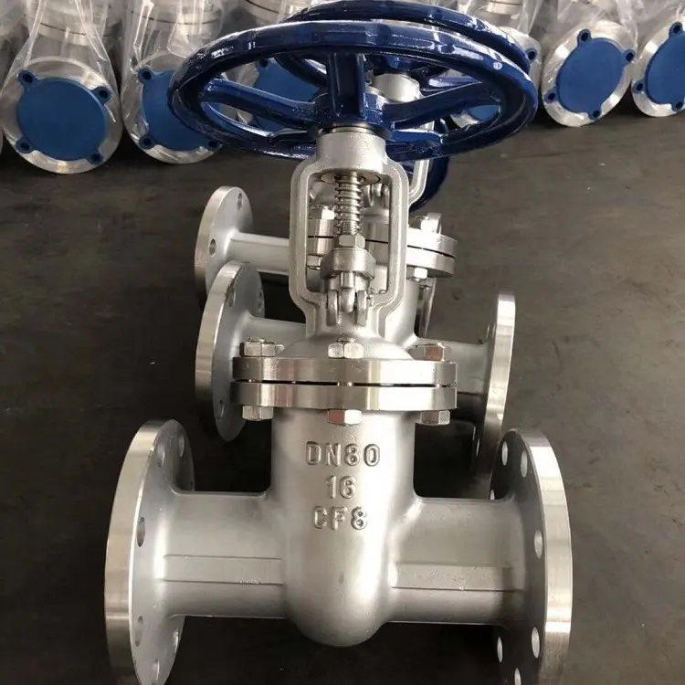 Valve 350mm Gate Valve Ductile Iron Carbon Steel DN80 DN150 Water Flange Gate Valve PN16 Cast Iron Valve For HDPE Pipe