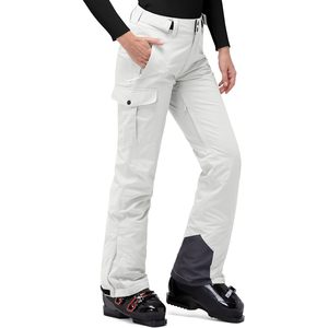 <b>Women's</b> Insulated Snow Pants <b>Waterproof</b> Ski With <b>Boot</b> Gaiters Adjustable Hook And Loop Anti Slip Strip Warm - Product Image 1