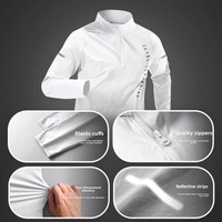 Ensemble de vêtements de cyclisme pour hommes, haut coupe-vent à séchage rapide avec demi-zip, pantalon de compression ajusté, short ample, pour VTT