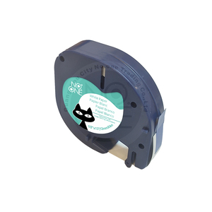 Cinta de Etiquetas Compatible con DYMO LetraTag <span class=keywords><strong>LT</strong></span> 91330 91220 91200 59421, Negra sobre Blanca, 12 mm x 4 m, para Impresora de Etiquetas <span class=keywords><strong>LT</strong></span>-<span class=keywords><strong>100H</strong></span> <span class=keywords><strong>LT</strong></span>-100T QX-50 - Product Image 4