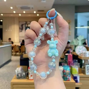 Chaîne <span class=keywords><strong>de</strong></span> <span class=keywords><strong>téléphone</strong></span> <span class=keywords><strong>portable</strong></span> en acrylique avec perles, motif ours <span class=keywords><strong>de</strong></span> dessin animé mignon, universelle, colorée, étanche, anti-perte, vente en gros - Product Image 4