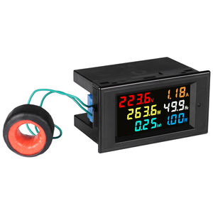 Taidacent-Monitor de energía eléctrica, Medidor de <span class=keywords><strong>amperios</strong></span> de voltaje, Panel Digital de 240V, 100A, CA, voltios, vatios, pantalla Digital, medidor VU - Product Image 1