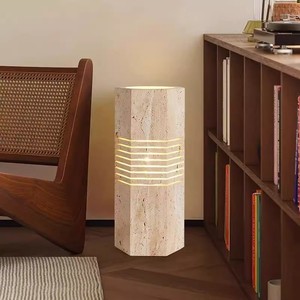 Lámpara de pie de mármol Hfshanks, 150x350 mm, control táctil, luz LED cambiable, para dormitorio, sala de estar - Product Image 3