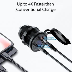 Cargador Rápido Modificado para Motocicleta <span class=keywords><strong>de</strong></span> 51W, Adaptador <span class=keywords><strong>de</strong></span> Cargador USB C para Auto, 5V3A, Carga Rápida para Teléfono Móvil, <span class=keywords><strong>iPhone</strong></span> 16 - Product Image 5