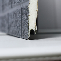 Isolation thermique légère de haute qualité Panneau mural intérieur Panneau sandwich en PU pour maison en conteneur pliant