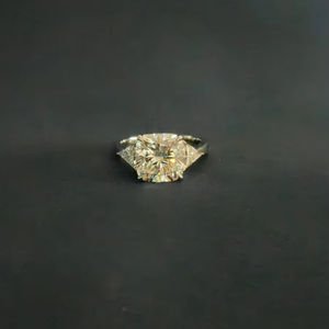 Bague de fiançailles et de mariage personnalisée 1, 2, 3 ou 5 carats en or 14k ou 18k avec diamant de laboratoire – Bijoux de marque de luxe - Product Image 1