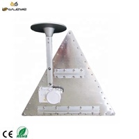 Panneau de signalisation routière solaire triangulaire en aluminium 700 900 mm avec film réfléchissant 3M, lumière d'avertissement LED clignotante, étanche IP66 pour autoroute