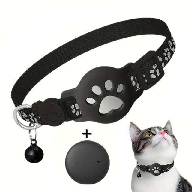 Fastory Directly Sale Pet Cat Tracker Collar With S10 GPS Locator Compatible with AP Find My