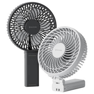 Opuriem portatile Mini ventilatore largo scatola di installazione 5V in plastica da tavolo ventilatore per auto RV Hotel uso esterno inglese lingua di funzionamento