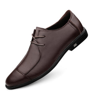 Zapatos de Trabajo Casuales con Suela Suave de Cuero Genuino de Primera Capa para Primavera y Otoño, que Aumentan la Estatura |   Zapatos de Cuero para Hombre Talla Grande - Product Image 5