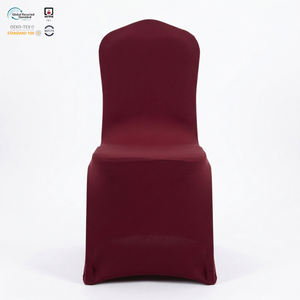 Funda de Silla de Spandex para Banquetes, Hoteles y Eventos, Ecológica, Duradera, Color Borgoña, Elástica, Ajustable, Lavable, Ahorra Trabajo - Product Image 1