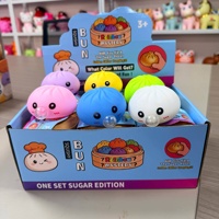 Jouet Squishy Coloré Kawaii en forme de Boulette, en EVA Souple, Sensoriel, Anti-stress, Cadeau de Fête, Jouet à Bulles